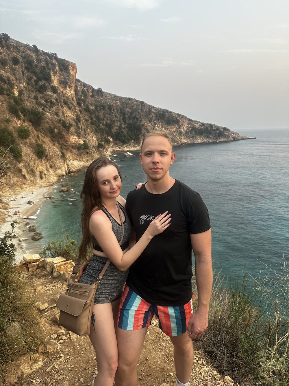 Martyna i Tomasz na wybrzeżu w Turcji